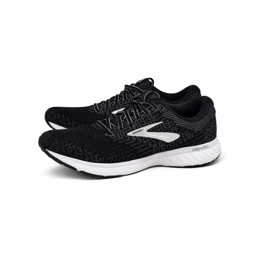 Brooks Revel 3 Women's Running Walking Shoes Sneakers Black/White Size 8.5M